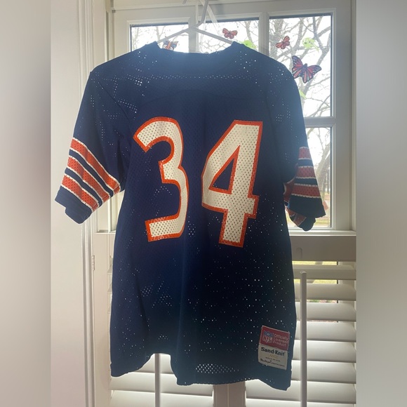 RARE Vintage Walter Payton Sand Knit Football Chicago Bears 34 Jersey SZ Large - Picture 1 of 5